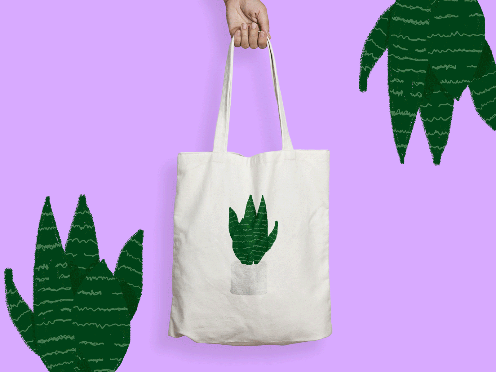 Plants Patterns Bag
