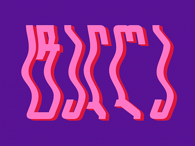 Georgian word ტალღა (wave) artwork behance design digitalart dribbble graphicdesign illustration letters poster typography