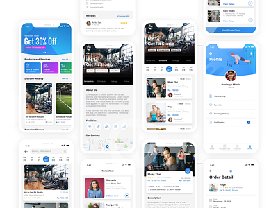 Fitness and Venue Booking App by agus susanto on Dribbble