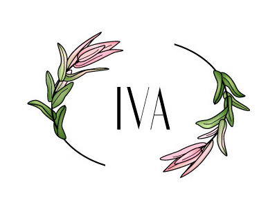 Logotype for landscape company "IVA" design draw flower illustration landscape landscape design logo logodesign logotype logotype designer logotypes natural plant vector