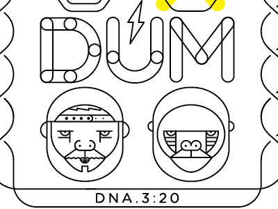 Per Vers single cover for song DUM ape cd dna monkey