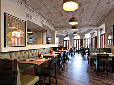 Halifax Burgers. Østerbro branding burgers interior design restaurant design
