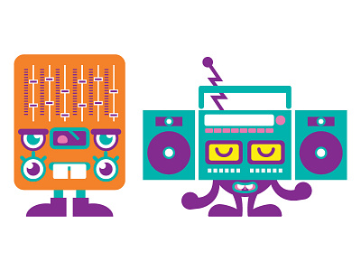 Boom box music machine by Kpatart on Dribbble