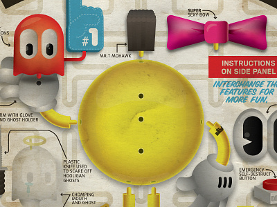 Mr Pacman illustration mr. potatohead pacman