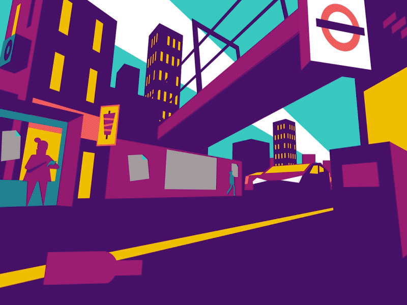 London city loop city illustration london styleframe vector