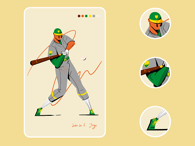 Sport posture artwork baseball design graphicdesign illustration sport sports vector