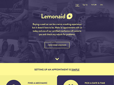 Lemonaid - Landing Page