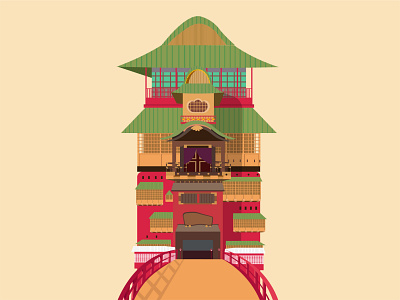 Vector Illustration of "Spirited Away"