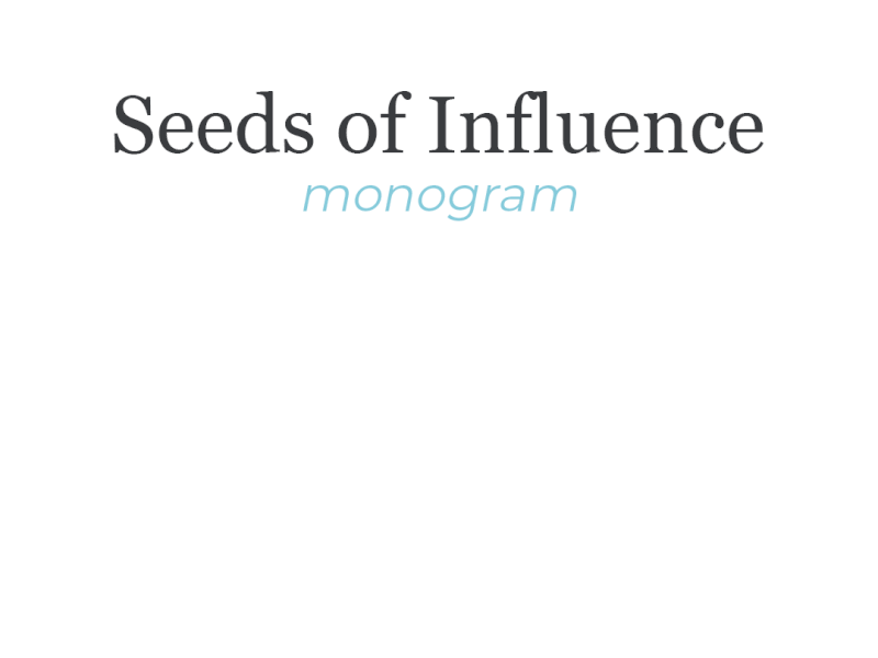 Seeds of Influence Monogram brand branding logo logo design logomark logos logotype monogram monogram design monogram letter mark monogram logo monograms