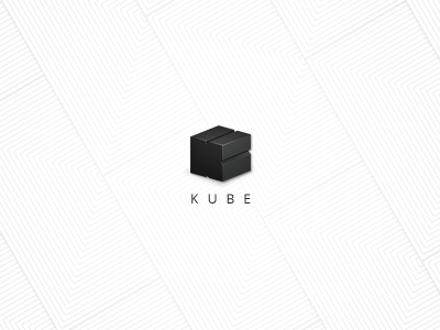 Kube cube extrude geometric kube logo