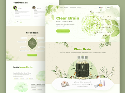 Website design: Bio supplement