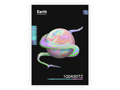"EARTH" Poster abstract abstract art colors cosmic design poster poster art poster design