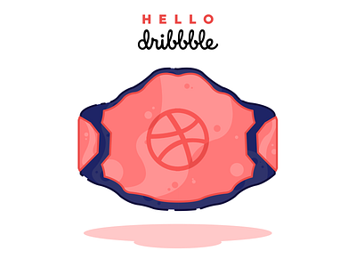 Hello Dribbble! debut debut shot design illustration vector