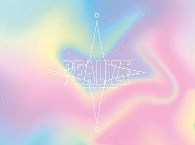 Realize design galaxy gradient graphic design illustration illustrator rainbow universe