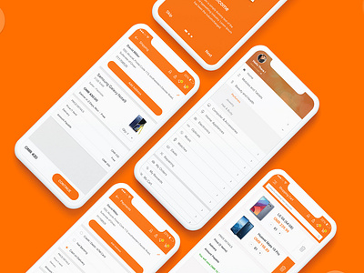 Order and Payment Screens app branding design ui ux