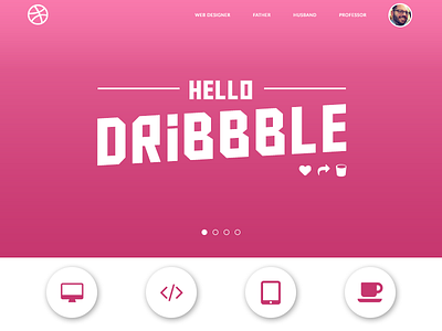 Hello Dribbble - Debutshot