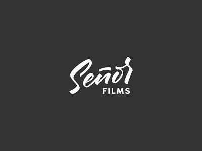 Señor Films | Hand Lettering Logo film lettering lettering logo logo logo design