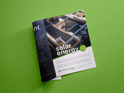 Simple Magazine ad for Solar Company