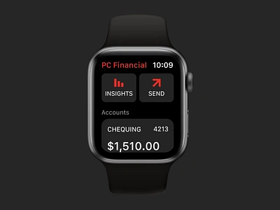 PCF watchOS App – Home Screen apple watch applewatch bank app banking design system financial financial app fintech iwatch smartwatch style guide styleguide watch watchos wearable