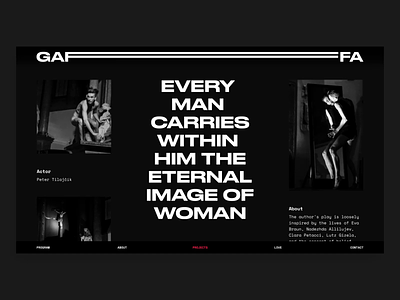 Gaffa Website art branding logo readymag responsive theater web design webdesign website