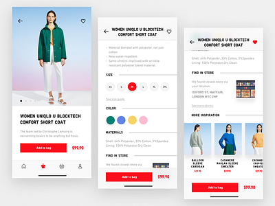 Uniqlo E-Commerce App – Bag Flow Exploration