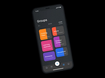 Task Management App – Groups apple goal goals iphone x iphone xs iphone xs max iphonex iphonexs progress bar progressbar task task management taskmanagement tasks to do todo todo app tracker work