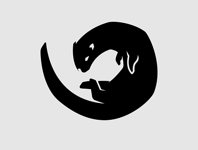 Beloutre logo animal animal logo belette black and white branding concept design designer graphic logo logo design logos loutre minimal otter simple design vector weasel