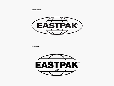 Eastpak Redesign Concept branding concept design designer eastpak graphic logo logo design logodesign logoredesign logos logotype minimal rebranding redesign redesign concept simple design typography vector