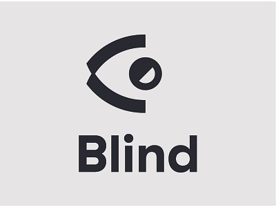 Blind logo blind branding design designer exploration eye eye logo graphic icon identity logo logodesign mark minimal simple design symbol symbol icon typography vector