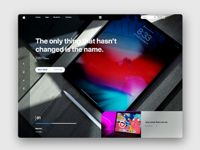 iPad pro home page apple apple ui color concept design designer graphic icon ipad pro ipad pro ui minimal simple design tablet design ui ui concept ui ux ux vector web website concept