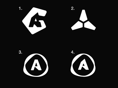 Arctic Games Logo Exploration branding concept design designer game studio ice letter a logo minimal organic simple design vector