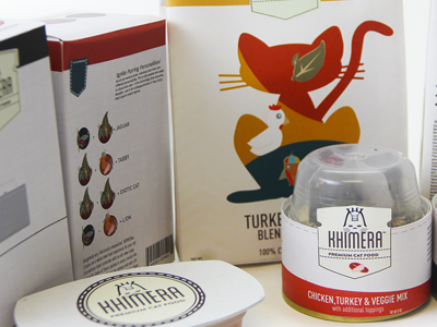 Khimera Premium Cat Food animal cat food design info graphic jeremy jsoles premium product soles typography