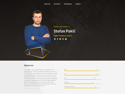 Personal Portfolio - Web Developer developer pakic portfolio stefan turok ui ux web web developer web developers website