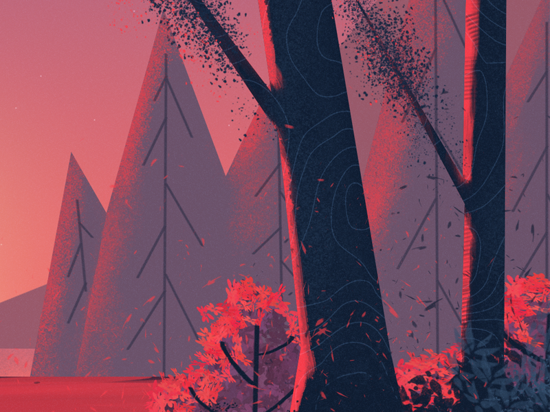 Half Moon Lake by Cody Fitzgerald on Dribbble