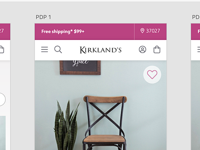 Kirklands Mobile by Jim Cipriani on Dribbble