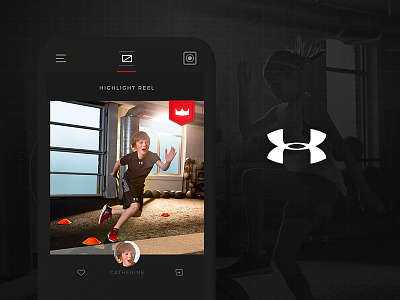 Under Armour: UA Next App app athlete athletes ios iphone iphonex mobile mobile app sports ua under armour web app