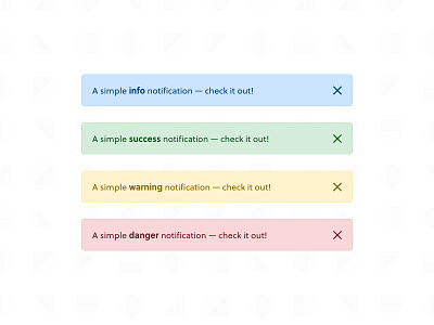 Notification messages ✅⛔️ app danger design info message notification notifications success system design ui ux warning web