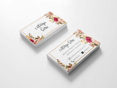 Business cards for flower studio