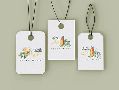 Labels for local product "Slatki Pelin" by Petar Mihic adobe adobeillustrator branding design graphic illustration illustrator logo vector