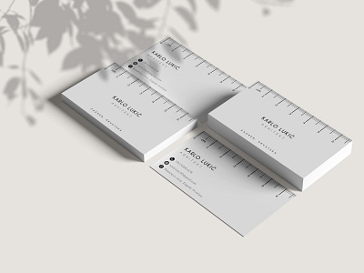 Business card design for an architect adobeillustrator adobeindesign branding design graphicdesign illustrator logo typography
