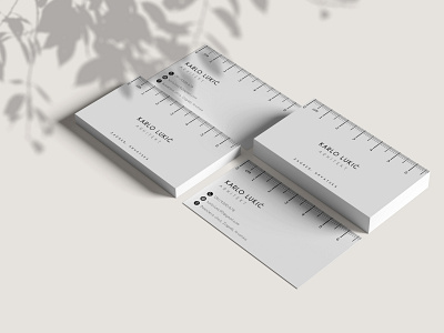 Business card design for an architect