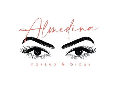 Logo for makeup and brows studio "Almedina" adobeillustrator design illustrator logo logotype logotype design logotypes makeup