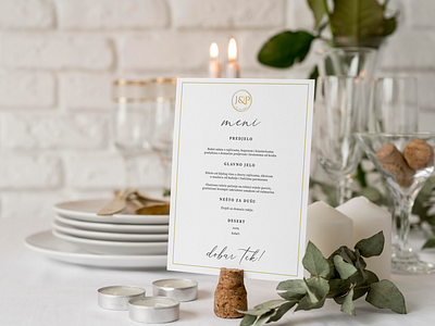 Wedding menu design