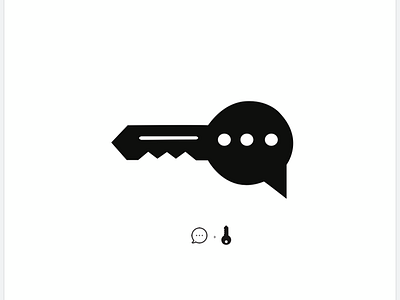 Key + chat icon