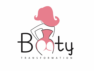 Booty transformation logo adobeillustrator booty branding logo