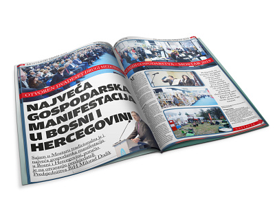 Magazine editorial for "Mostar fair" adobeindesign fair magazine mockups