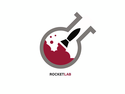 Recreation of logo “RocketLab” adobe dribble graphic illustrator logo recreation