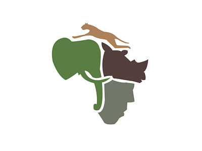 Animals of Africa adobe colors illustrator logo logomaker