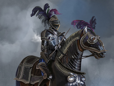 knight on horseback armor knight medieval middle ages