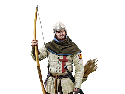 medieval archer armor art character illustration knight medieval medieval archer middle age